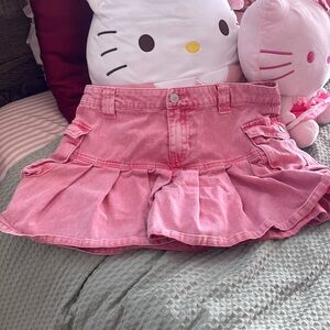 pink forever 21 mini skirt Medium